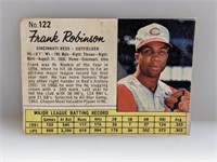 1962 Jello Frank Robinson Card 122 Hand Cut