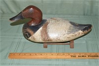R. Madison Mitchell canvasback drake decoy signed