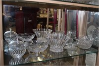 Glass Candy Dish and footed bowl lead crystal bowl