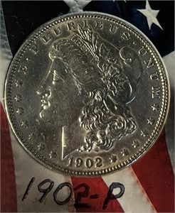 1902-P Morgan Silver Dollar MS60-63