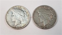 1922-D & 1923-S Peace Dollars