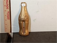 1940 gold Coke bottle shape thermometer