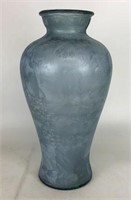 Eco Glass Tall Blue Vase