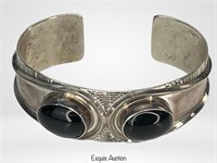 Yazzie Navajo Sterling Silver Cuff Bracelet
