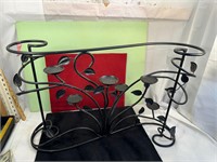 **DECORATIVE METAL CANDLE HOLDER