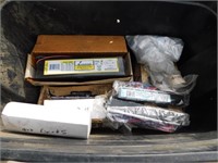 BOX OF BALLASTS AND MISC PARTS