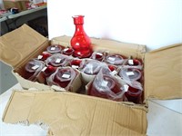 Case of 36 Hookah Vases - Red