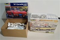 Two Revell Car Model Kits 1:25 Incl. 1 Unopened