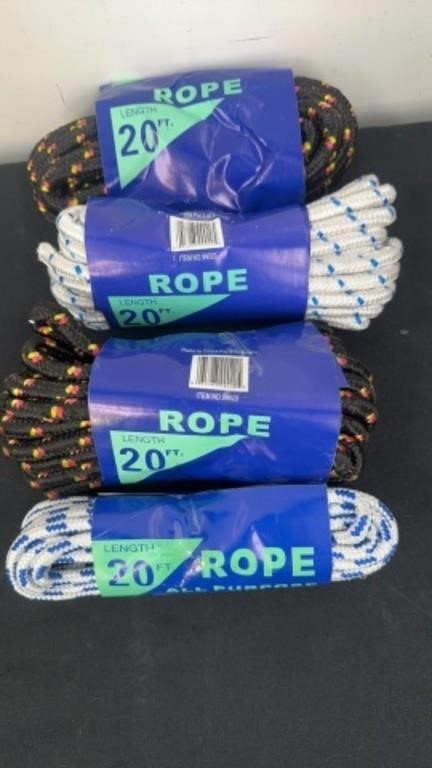 4 New 20ft Rope