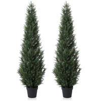 E8824  DR.Planzen Cedar Topiary Trees 5 FT, Set of