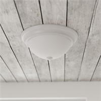 Project Source 2-light 13-in White Flush Mount