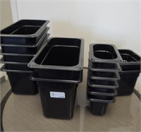 15X ASSORTED SIZE CAMBRO INSERTS