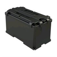 Battery Box,Snap Top Closure Black
