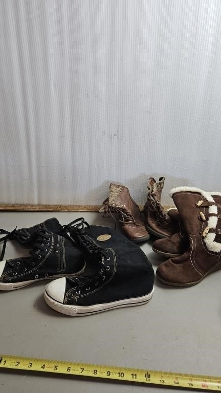 Converse style boots and misc