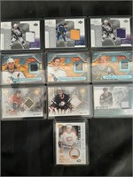10 NHL Hockey Jersey Cards - Authentic Inserts