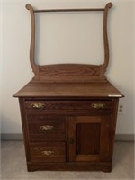 Refinished Oak Washstand