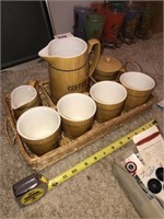 Vintage Coffee Set & Serving Tray