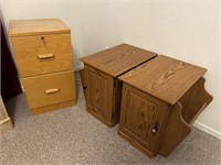 Pair of Side Tables or Magazine Racks ++