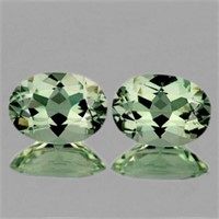 Natural Green Amethyst Pair 14x10 MM  [Flawless-VV