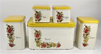 5 PIECE CHEINCO TIN KITCHEN SET