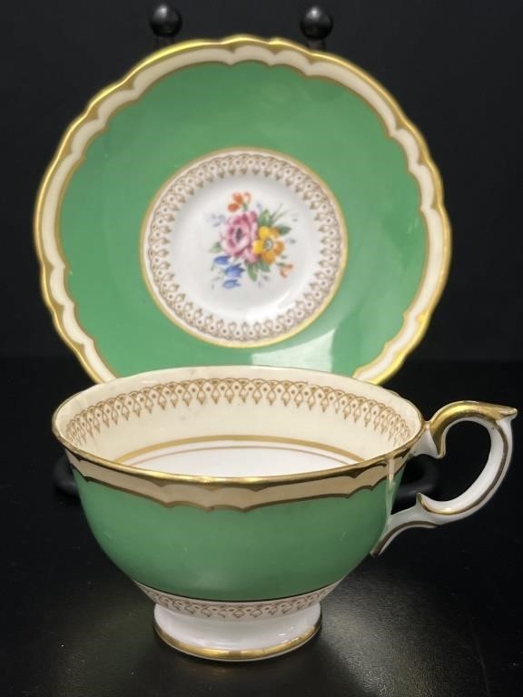 Crown Staffordshire Teacup & Saucer, England