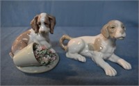 LLadro Porcelain Figures of Dogs
