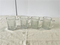 4 Glass Mugs