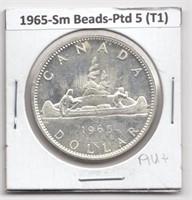 1965 Canada $1 Silver Dollar Coin
