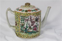 A Chinese Famille Jaune Teapot