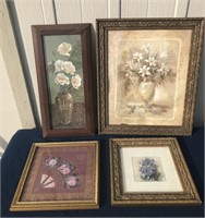 Framed Floral Pictures