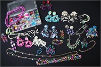 Assortment of Colorful Earrings & More