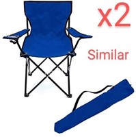 2x Folding Camping Chairs