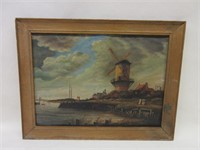 Early Oil Panting on Panel-Signed in Frame