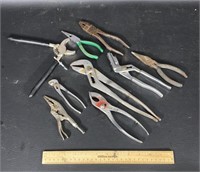 Assorted Pliers And Tools