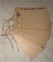 (5 COUNT)TIE ON TAGS-AMERICAN TELEPHONE &