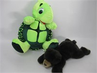 Carnival Award Plush Turtle & Bank Of West Bear