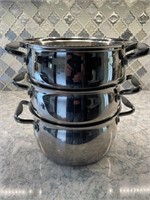 Belgique 4 Qt. 3 Pc. Sauce Pan, Strainer, Boiler