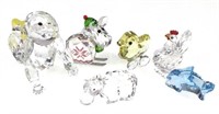 (6) Swarovski Crystal Animal Figurines