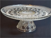 Federal Glass Windsor Pattern Pedestal Cake