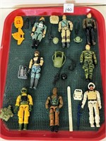 1980'S LOT OF 8 GI JOE FIGURES