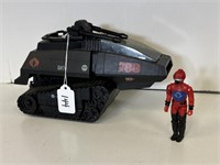 1983 GI JOE COBRA HISS TANK BLACK TRUCK & FIGURE