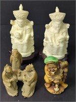 Vtg Asian Themed Figurines x 4