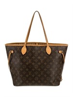 Louis Vuitton Brn Coated Canvas Clasp Closure Tote
