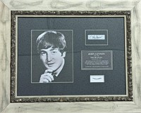 John Lennon Lock of Hair COA