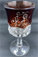 1909 Cranberry Sherry Glass
