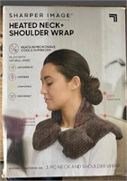 Heated shoulder and neck wrap