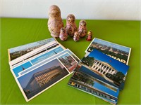 Russian Nesting Dolls Moscow Postcards ++