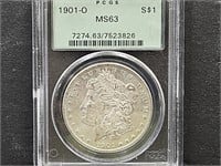 1901 - O  Graded  MS63 Morgan Silver Dollar Coin