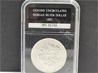 1883 Graded UNC Morgan Silver Dollar Coin