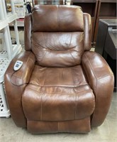 Leather Style Power Lift Recliner